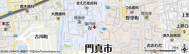 大阪府門真市常盤町10-13周辺の地図