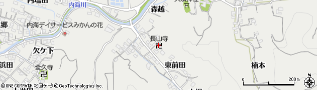 長山寺周辺の地図