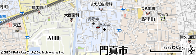 大阪府門真市常盤町10-26周辺の地図