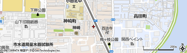 兵庫県尼崎市神崎町30-16周辺の地図