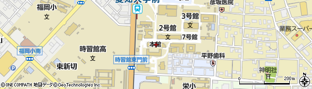 愛知大学　オープンカレッジ周辺の地図