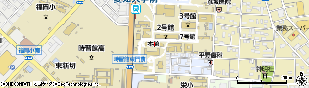 愛知大学豊橋キャンパス周辺の地図