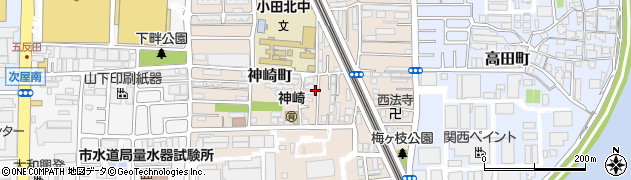 兵庫県尼崎市神崎町28-15周辺の地図