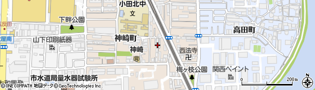 兵庫県尼崎市神崎町29-16周辺の地図