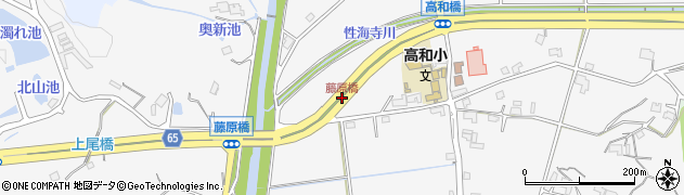藤原橋周辺の地図