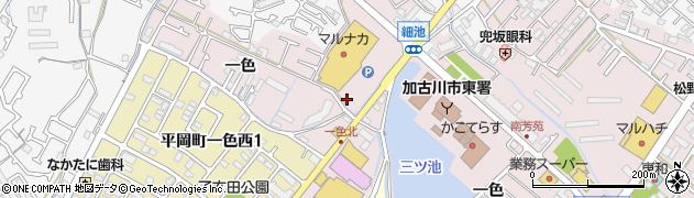 八幡別府線周辺の地図