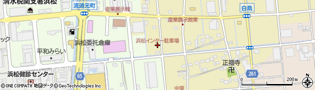 浜松インター駐車場周辺の地図