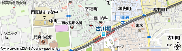 大阪府門真市幸福町7周辺の地図