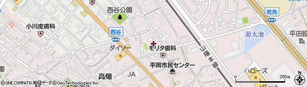 兵庫県加古川市平岡町西谷155周辺の地図