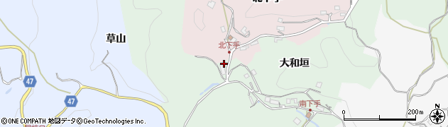 京都府木津川市加茂町南下手（長坂）周辺の地図