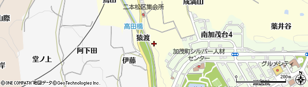 赤田川周辺の地図