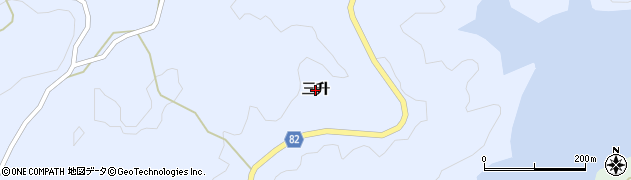 京都府南山城村（相楽郡）高尾（三升）周辺の地図