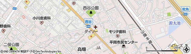 兵庫県加古川市平岡町西谷185周辺の地図