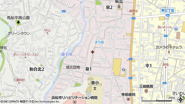 〒433-8124 静岡県浜松市中央区泉の地図