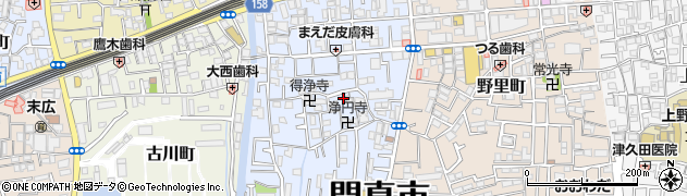 大阪府門真市常盤町10-3周辺の地図
