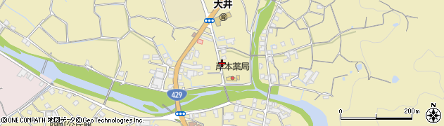 岡山県岡山市北区大井周辺の地図