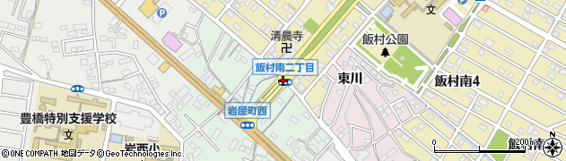 飯村町東川周辺の地図