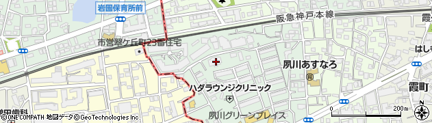 ヴェルビュ夙川周辺の地図