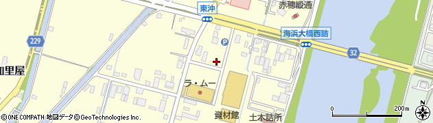 兵庫県赤穂市中広周辺の地図