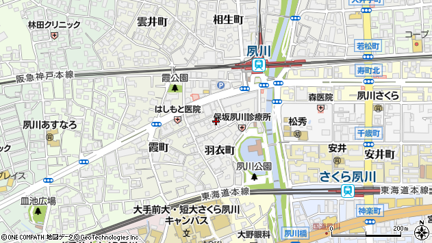 〒662-0051 兵庫県西宮市羽衣町の地図
