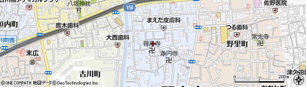 大阪府門真市常盤町14周辺の地図