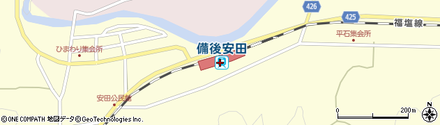備後安田駅周辺の地図