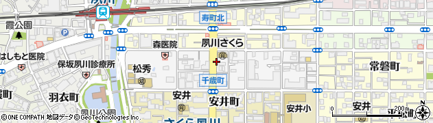 西宮市千歳町4駐車場【保育園の隣】周辺の地図