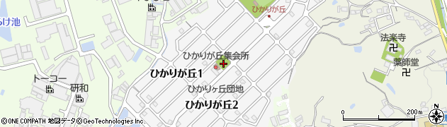 奈良県生駒市ひかりが丘周辺の地図
