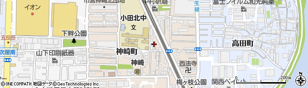兵庫県尼崎市神崎町25-25周辺の地図