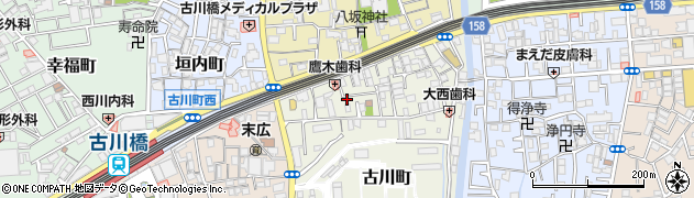 大阪府門真市古川町2周辺の地図