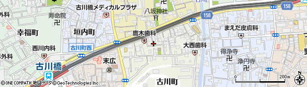 大阪府門真市古川町3-36周辺の地図