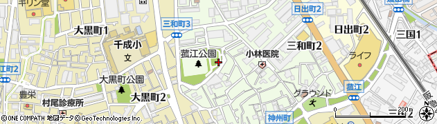 大阪府豊中市三和町3丁目周辺の地図