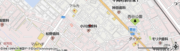 兵庫県加古川市平岡町新在家86周辺の地図
