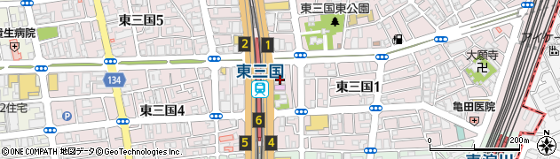 賃貸大阪株式会社周辺の地図