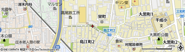 大阪府豊中市島江町周辺の地図