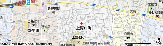 大阪府門真市上野口町17周辺の地図