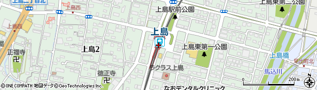 遠州鉄道株式会社　上島駅周辺の地図