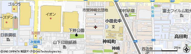 兵庫県尼崎市神崎町16-32周辺の地図