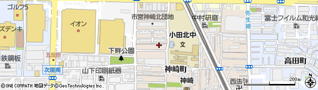 兵庫県尼崎市神崎町16-34周辺の地図