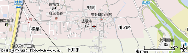 京都府木津川市吐師郷和田周辺の地図