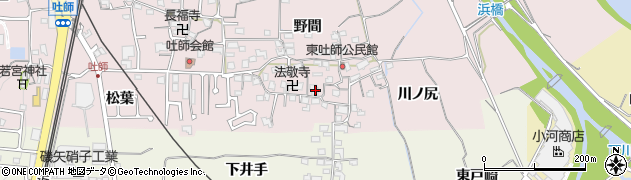 京都府木津川市吐師（郷和田）周辺の地図