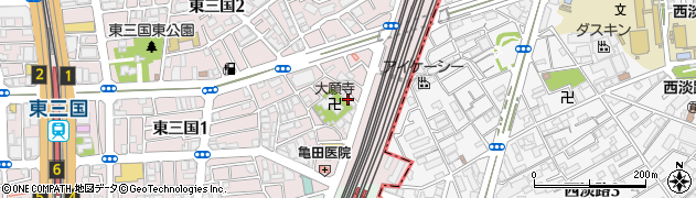 萬拾屋 東三国店周辺の地図