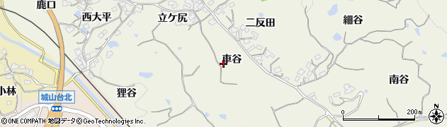 京都府木津川市鹿背山車谷19周辺の地図