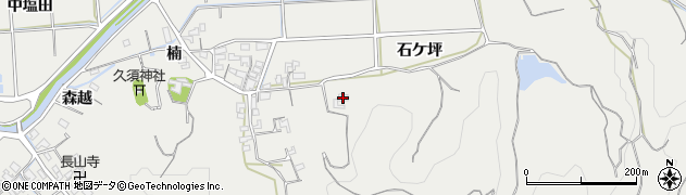 愛知県南知多町（知多郡）内海（石ケ坪）周辺の地図