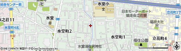 兵庫県尼崎市水堂町周辺の地図
