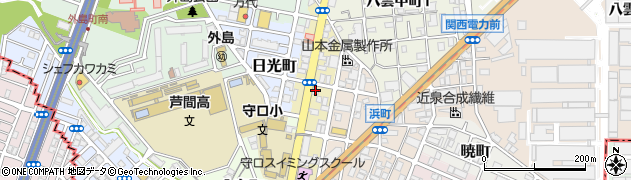 クリーニングのきょくとう　守口・八島店周辺の地図