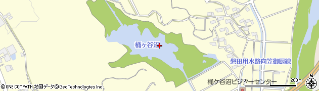 桶ケ谷沼周辺の地図
