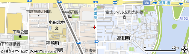 兵庫県尼崎市神崎町39-19周辺の地図