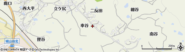 京都府木津川市鹿背山車谷22周辺の地図