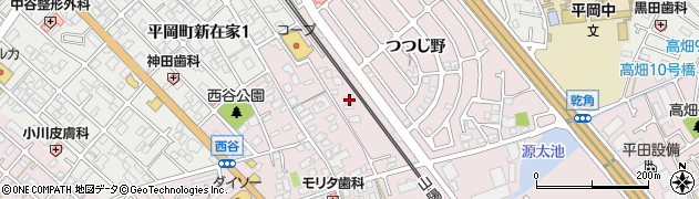 兵庫県加古川市平岡町西谷59周辺の地図